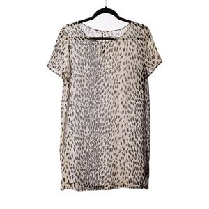 DKNY Animal Print Shift Dress